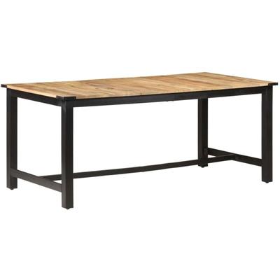 Vidaxl - Esstisch 180 x 90 x 76 cm Raues Mango-Massivholz Image