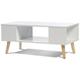 Idmarket - Table basse effie scandinave bois blanc - Blanc