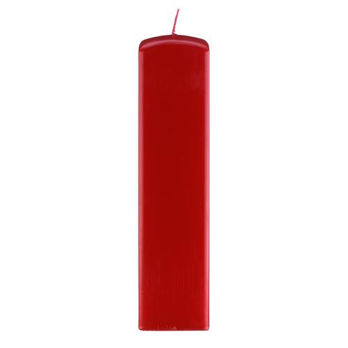 Kopschitz Kerzen Quadratische Kerzen (Quader Kerzen) Rot, 250 x 60 x 60 mm, 6 Stück
