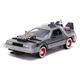 Jada Toys Zurück in die Zukunft 3, DeLorean DMC-12 Modellauto, 1:24, Time Machine, mit Licht- und Radfunktion, Flügeltüren, viele Details, silber