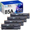 LxTek Compatible Toner Cartridge Replacement for HP 85A CE285A Compatible with Laserjet Pro P1102W P1102 P1106 M1132MFP M1217NFW M1212NF M1132 P1100 M1136 M1210 M1212 M1213NF (Black,4-Pack)