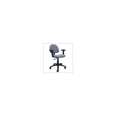 Boss Office Products Adjustable Deluxe Fabric Posture Chair with Height Arms - Burgundy