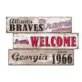 Atlanta Braves 24" 3-Plank Welcome Sign