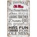 Ole Miss Rebels Personalized 11" x 19" In This House Sign