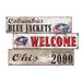 Columbus Blue Jackets 24" 3-Plank Welcome Sign