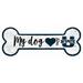 Utah State Aggies 6" x 12" Team Dog Bone Sign