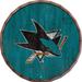 San Jose Sharks 24" Cracked Color Barrel Top Sign