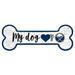 Buffalo Sabres 6" x 12" Team Dog Bone Sign