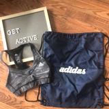 Adidas Other | Adidas Sports Bra & Cinch Bag | Color: Black | Size: Xs