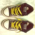 Converse Shoes | All Star Converse Tennis Shoes | Color: Black/White/Yellow | Size: 4