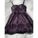 American Eagle Outfitters Dresses | American Eagle Purple/Black Lace/Crochet Dress | Color: Black/Purple | Size: 4