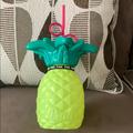 Pink Victoria's Secret Kitchen | *Brand New* Pink 27 Oz. Pineapple Bottle W/Straw | Color: Green/Yellow | Size: 27 Oz.