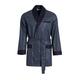 Revise RE-509 Elegant Men's Dressing Gown - Short - 100% Cotton– Darkblue C5 – 4XL