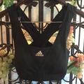 Adidas Intimates & Sleepwear | Adidas Lightly Padded Black Sports Bra. Size Med. | Color: Black | Size: M