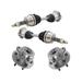 1997-1999 Dodge Dakota Axle and Wheel Hub Assembly Kit - TRQ CSA64070