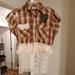 Levi's Tops | 3 For $ 20 Levi's Altered Shirt Size Medium | Color: Brown/Cream | Size: M