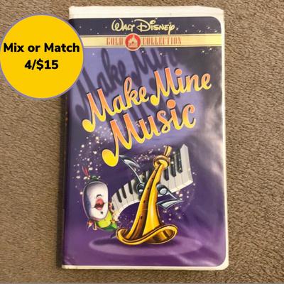 Disney Media | 4/$15 Walt Disney “Make Mine Music” Vhs | Color: Gold | Size: Os