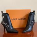 Louis Vuitton Shoes | Authentic Lv Janet Ankle Boot | Color: Black | Size: 7.5