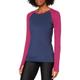 Marmot Damen Baselayer Long Sleeve Crew Unterhemd, Dark Indigo/Wild Rose, XS