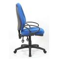 Desk Warehouse Blue Parfitt High Back Operator Chair With Arms