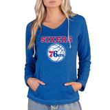 Women's Concepts Sport Royal Philadelphia 76ers Mainstream Terry Hooded Top