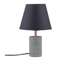 Paulmann 79622 Neordic TEM Table luminaire max. 1x20W Table lamp for E27 Lamps Bedside lamp Grey/Copper 230V Fabric/Concrete/Metal Without lamp