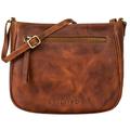 STILORD 'Samira' Handbag Women Leather Small Vintage Ladies Tote Bag Satchel Crossbody Saddle Bag Bag Ladies in Genuine Leather, Colour:Porto - Cognac