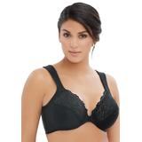 Plus Size Women's Wonderwire® Front-Close Underwire Bra 1245 by Glamorise in Black (Size 42 F)