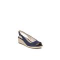 Women's Socialite Wedge Sandal by LifeStride in Navy (Size 10 M)