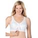 Plus Size Women's Glamorise® Magic Lift® Front-Close Posture Wireless Bra 1265 by Glamorise in White (Size 38 F)