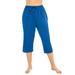 Plus Size Women's Taslon® Cover Up Capri Pant by Swim 365 in Dream Blue (Size 34/36)