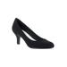 Extra Wide Width Women's Passion Pumps by Easy Street® in Black Suede (Size 9 1/2 WW)