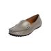 Extra Wide Width Women's The Milena Slip On Flat by Comfortview in Gunmetal (Size 7 WW)