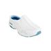 Women's The Traveltime Slip On Mule by Easy Spirit in White Light Blue (Size 7 1/2 M)