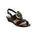 Women's The Rosetta Sandal by Comfortview in Black (Size 10 M)