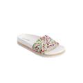 Extra Wide Width Women's The Evie Footbed Sandal by Comfortview in Multi (Size 7 WW)