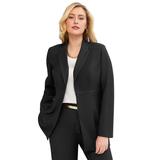 Plus Size Women's Bi-Stretch Blazer by Jessica London in Black (Size 20 W) Professional Jacket