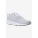 Women's Stability Fly Sneaker by Propet in White Silver (Size 8 M)