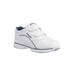 Women's The Tour Walker Sneaker by Propet in White Navy (Size 8 1/2 X(2E))