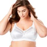 Plus Size Women's Goddess® Keira Satin Wireless Bra by Goddess in White (Size 38 G)