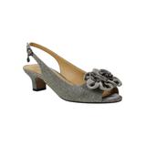 Women's Leonelle Sling by J. Renee® in Pewter Glitter (Size 8 1/2 M)
