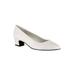 Extra Wide Width Women's Prim Pump by Easy Street® in White (Size 8 WW)