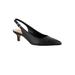 Extra Wide Width Women's Scarlett Slingback Pumps by Bella Vita® in Black Leather (Size 11 WW)