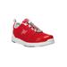 Extra Wide Width Women's TravelWalker II Sneaker by Propet® in Red Mesh (Size 6 1/2 WW)