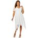 Plus Size Women's Lace Handkerchief Dress by Jessica London in White (Size 24 W)