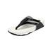 Women's The Sporty Thong Sandal by Comfortview in Black (Size 7 M)