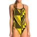 Adidas Swim | Adidas Sport Dna Vortex Back One Piece Swimsuit | Color: Black/Yellow | Size: 26