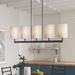 Zipcode Design™ Hutcheson 5 - Light Kitchen Island Linear Pendant, Metal in Brown | 22 H x 49 W x 7.5 D in | Wayfair