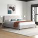 Mercury Row® Pyburn Upholstered Low Profile Platform Bed Metal in Black | 41 H x 56 W x 78 D in | Wayfair 7460070895BF40079C211935EECFEEE0