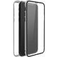 Black Rock - 360 Glass Case Hülle für Apple iPhone 11 Pro | Magnetverschluss, TPU, Cover, Kabellos Laden, Kratzschutz, (Transparent mit silbernem Rahmen)